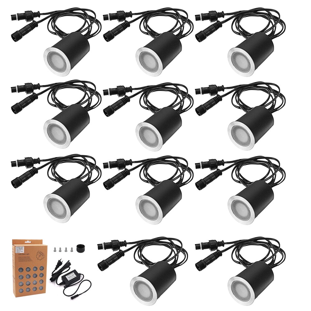 Outdoor Lighting DC 12V Led Deck Lights SMD2835 32mm Floor Lamp Recessed Underground Light Garden Street Stairs Led Light