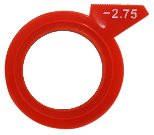 Højlydt mærke optisk produktkugle prøvelinse, der erstatter linser med plastikfælge: -2.75