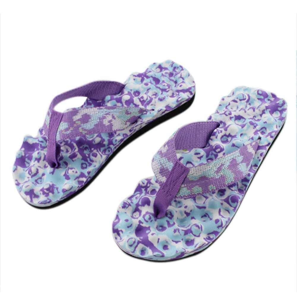 MUQGEW Women Slippers Summer Beach Camoflage Flip flop Summer Flip Flops Shoes Comfy Foot massage indoor & outdoor Slipper