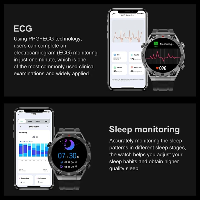 Huawei DT UltraMate Smartwatch pour homme, NDavid, boussole, appel Bluetooth, suivi GPS, ECG 2024 +, sport, original, , 100