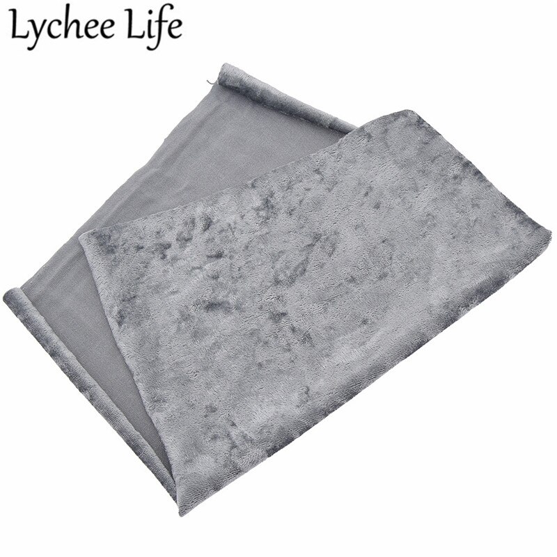 Lychee Life A4 Polyester Spandex Velvet Fabric 29x21cm Colorful Flexible Cloth Fabric DIY Handmade Sewing Accessories Supplies