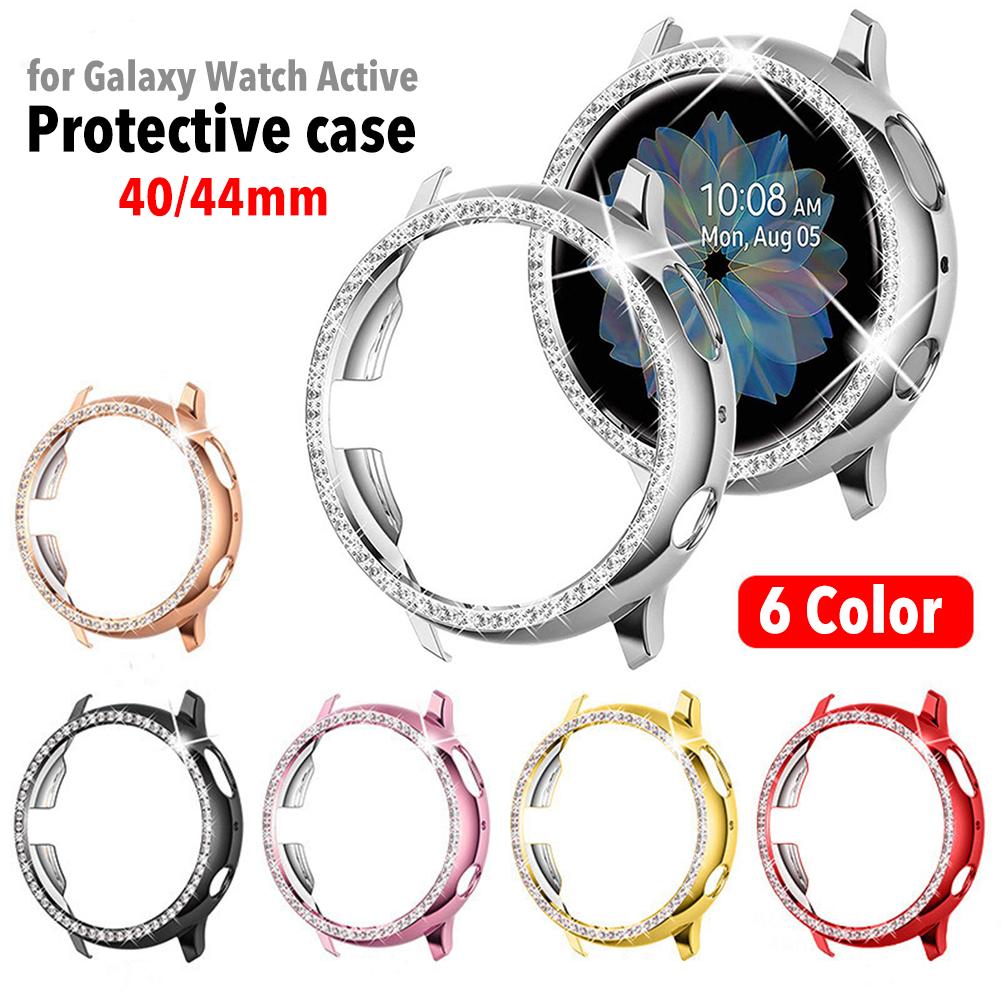 Protective Case For Samsung Galaxy Watch Active 2 40mm/44mm Cover Bumper Accessories Protector Full Coverage Screen Protection