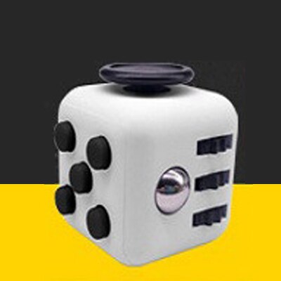 Hand Cube For Anxiety Relief Focus Kids 6 Sides Magic Button Anti Stress Cube Vinyl Desk Spinner Toys 3.3cm Relaxation: 8