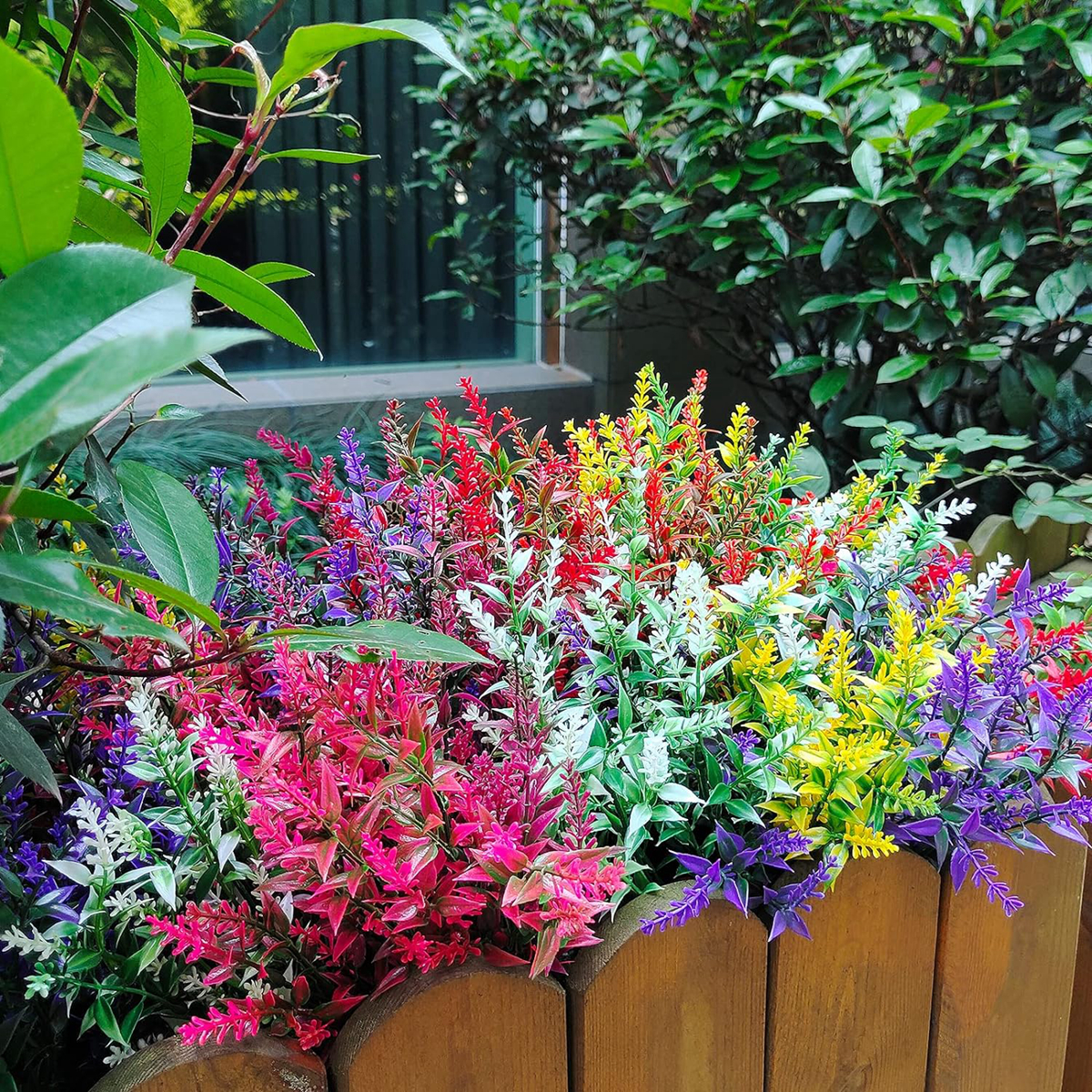 12 Uds. De plantas artificiales de lavanda, florero nupcial para boda, artesanías de corona navideña para el hogar, decoración de alféizar de ventana de jardín al aire libre