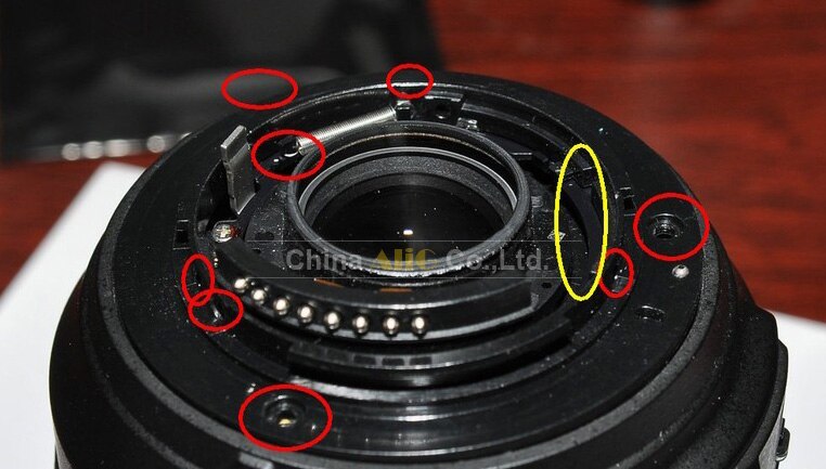 Reemplazo de lente AI Bayonet para Nikon, 18-55mm, 18-105mm, 18-135mm, 55-200mm, anillo de montaje, adaptador de pieza dañado