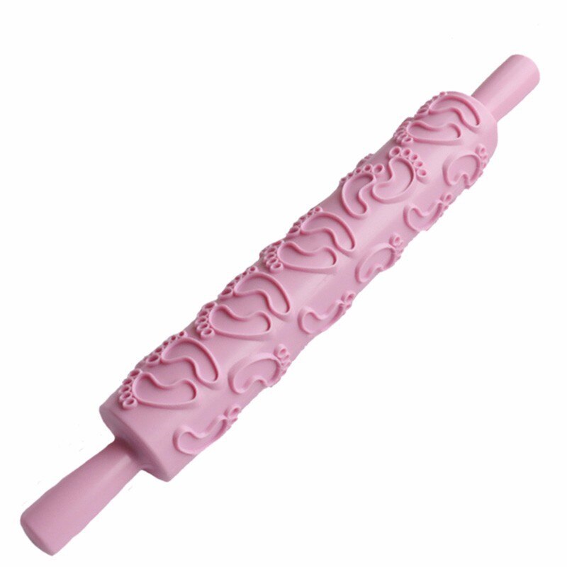 1 st plast präglad kavel socker hantverk dekorera kavel fondant präglad rullform gör det själv köksbakverktyg: 13