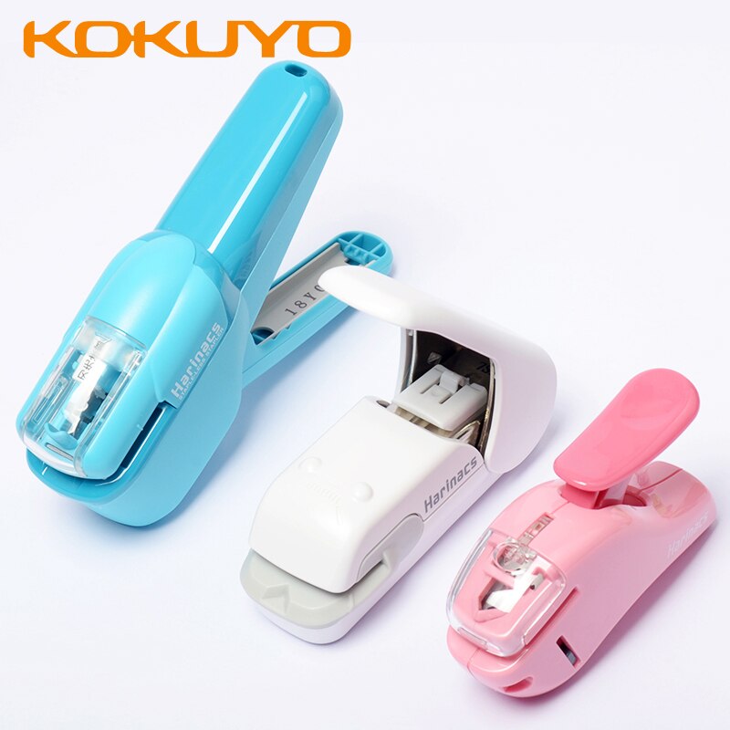 KOKUYO-grapadora sin grapas, grapadora de mano multifunción, portátil, para oficina, estudiantes, sin marcar, tipo en relieve, 5/10 hojas