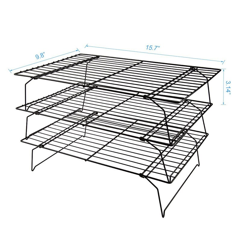 Three layer Cake Cooling Rack Cool Air Rack Macron Network Rack Cookies Bread Cooling Grids Tool Kitchen Pastry Stands