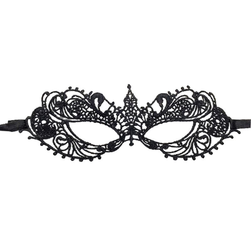 Women's Lace Mask Fashionable Black Fun Eye Mask Sexy Fun Black Dance Party Mask Accessories: Red