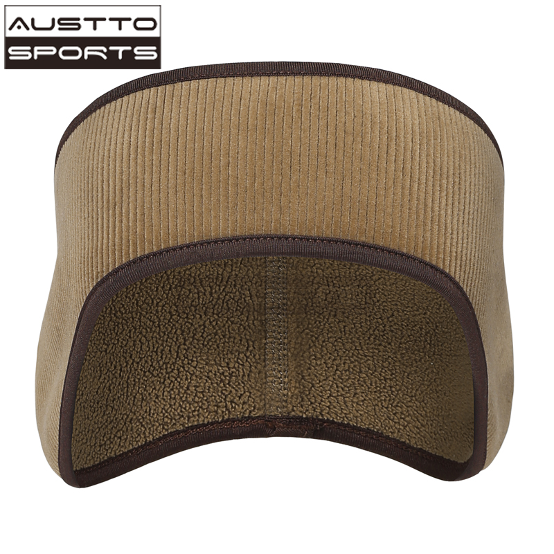 Austto Winter Fleece Ear Muffs Warmers Headband Therma Ear Band for Men & Women for Running Skiing Workout Sports: plum