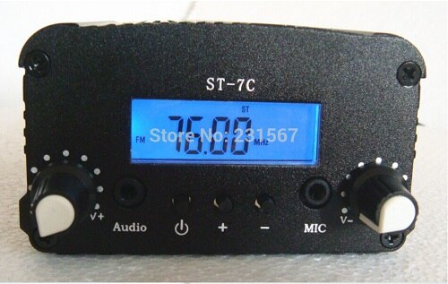 ! 7w stereo pll fm sender sender radiostation st -7c tnc 76-108 mhz eneste vært: Tnc