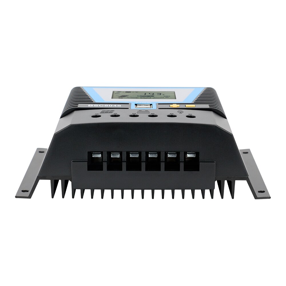 20A 30A 60A 80A PWM Solar Controller 12V 24V 36V 48V Backlight LCD Display Universal Solar Panel Charger System USB Controller