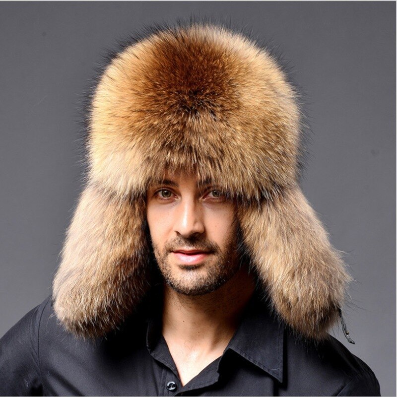 Wzcx Faux Fur Keep Warm Outdoor Thicken Outdoor Oorbeschermers Hoed Casual Koud Bescherming Mens Winter Hoed Volwassen Cap