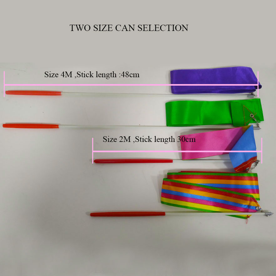 Gymnastics Dance Ribbon - 2M/4M Length - 5cm Width - Rhythmic Art Gymnastics Ballet Streamer