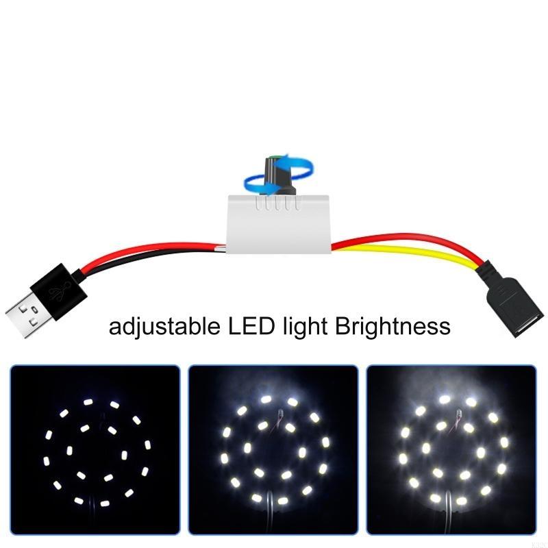 K32C USB Adjustable Switches Controller Connector For LED Strip Lights USB Fan