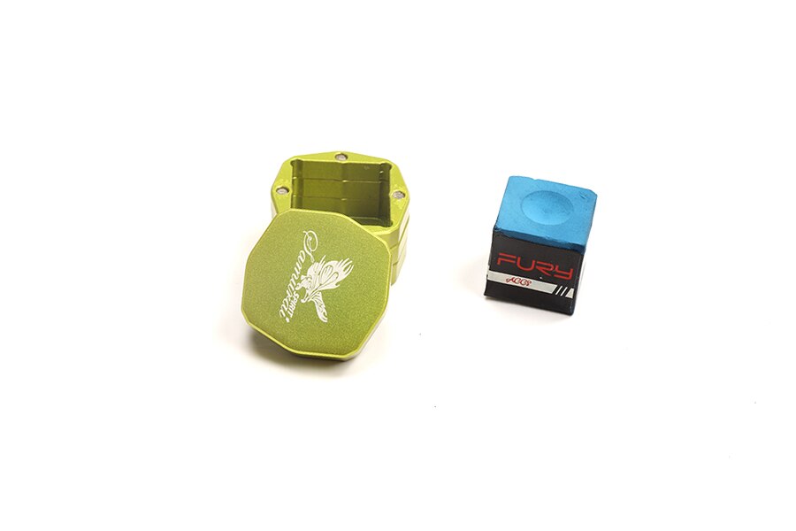 Koreaanse Magnetische Biljart Krijthouder Pool Biljart Accessoires Snooker Krijt Houder Duurzaamheid Professionele China: Green with 1 chalk