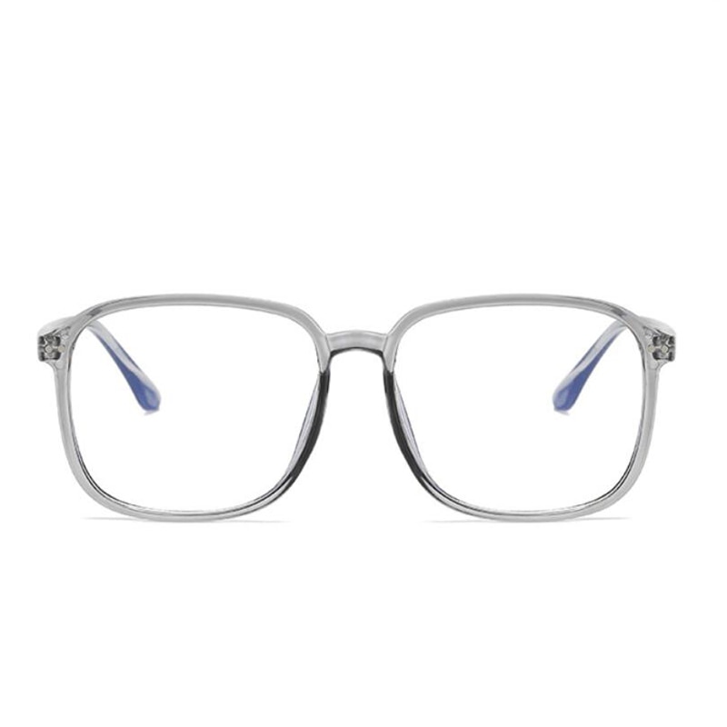 Con marco grande gafas graduadas para miopía mujeres hombres ultraligero transparente PC prescripción gafas 0-0,5-1,0-1,5 To-6,0