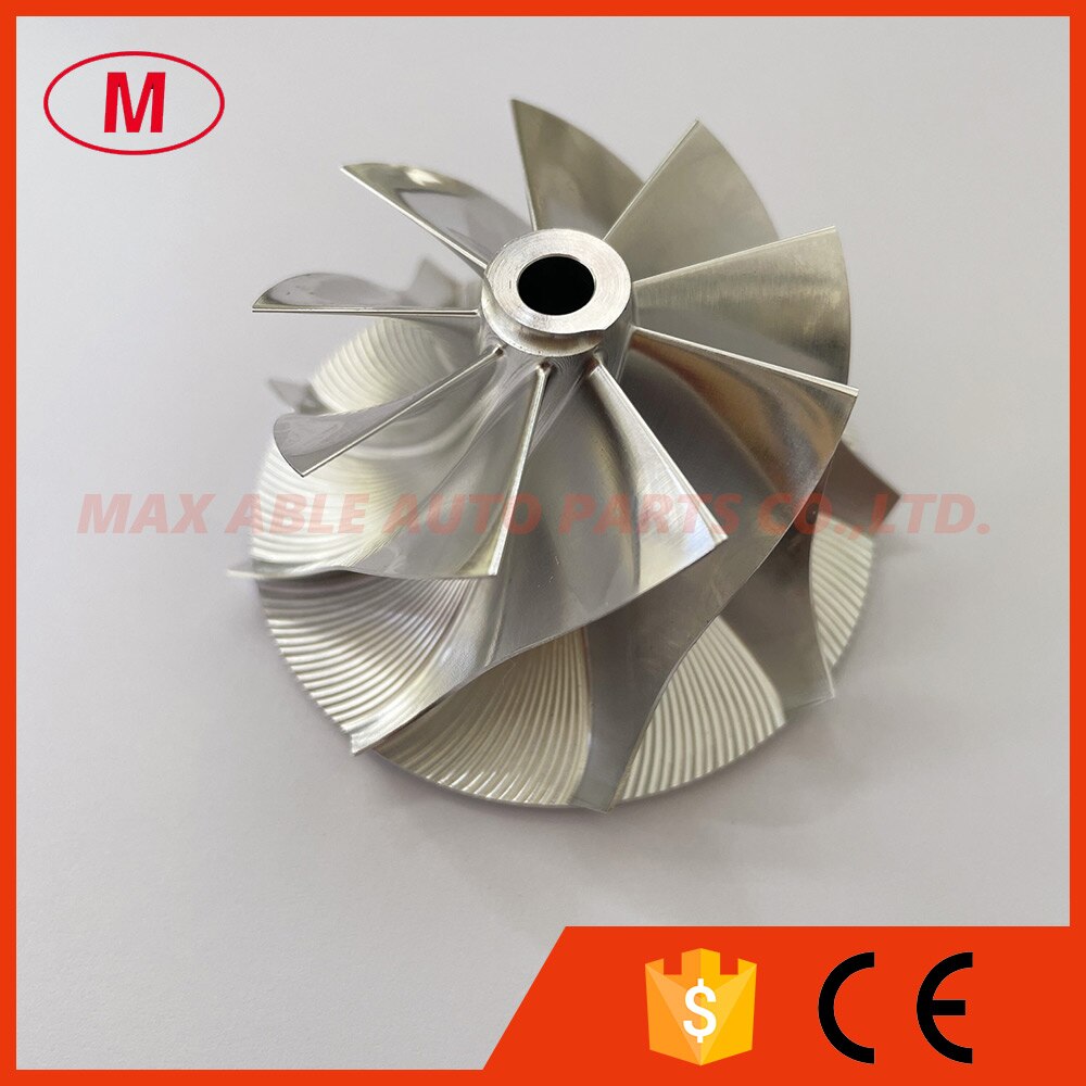 GT1749V reverse 41.83/54.00mm 9+0 blades high performance turbo milling/aluminum 2618/billet compressor wheel for 06L145702L