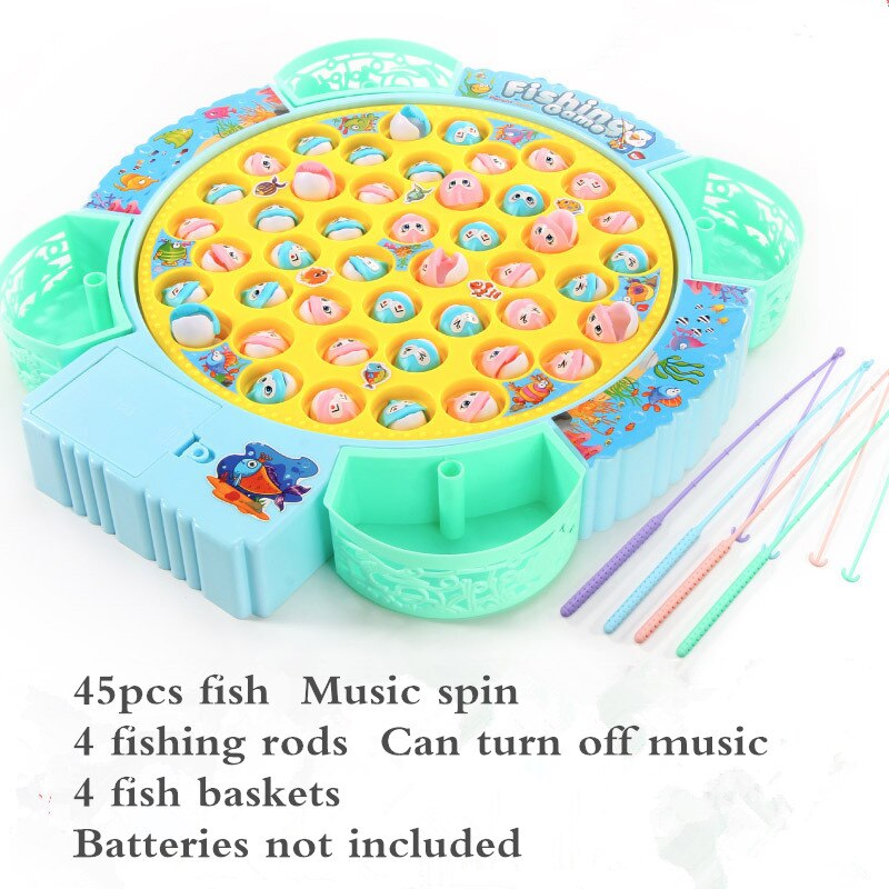 Fishing Toys For Kids Rotating 19.5*22*32cm Fish Game Plastic