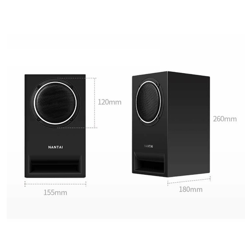 50W*2 4 Inch HIFI Audio Speaker Fever Passive Speaker DIY High Fidelity Home Theater High Power Speaker Computer TV Speaker