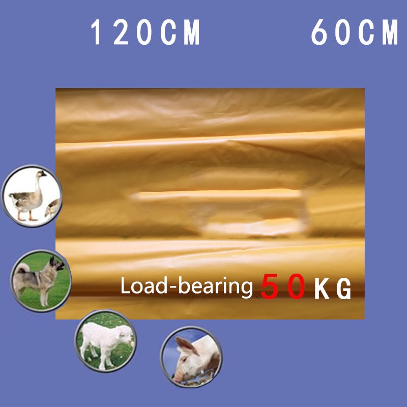Veterinary 120* 60cm 10pcs animal corpse storage bag CPE high density strength 50KG Load-bearing poultry animal carcass bag