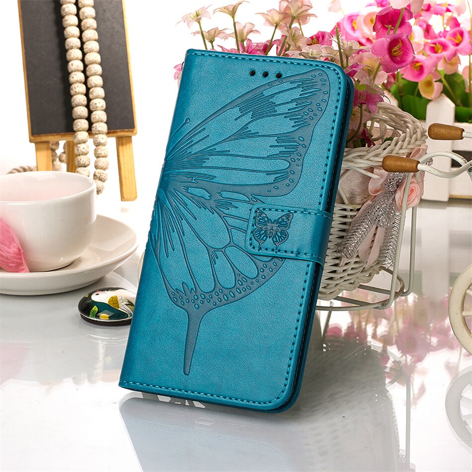 Nowy nabytek w zwyczajnym kolorze pokrowiec na ZTE Blade A31 A71 portfel na karty etui na telefon komórkowy z uchwytem D03E: For Blade A31 / Blue