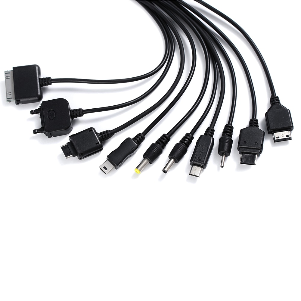 1Pcs 10 In 1 Lader USB Kabel Voor iPod Motorola Nokia Samsung LG Sony Xiaomi Ericsson K750 Consumentenelektronica data Kabels
