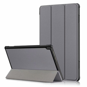 Capinha para lenovo tab m10 10.1 capa funda TB-X605L TB-X605F TB-X505F TB-X505L TB-X505X magro suporte de dobramento magnético capa escudo: Gray