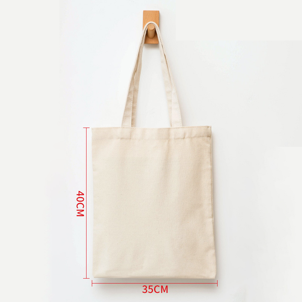 Große Kapazität Segeltuch Schulterhandtasche Falten umweltfreundliche Baumwoll-Tragetaschen Wiederverwendbare DIY-Umhängetasche Einkaufstasche Beige Weiß: verrotten