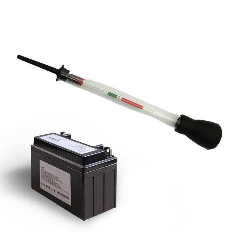 50LB Battery Hydrometer Tester High Precision 0.005 Rubber Suction Type Electro-hydraulic Density Meter Acid Electrolyte Test