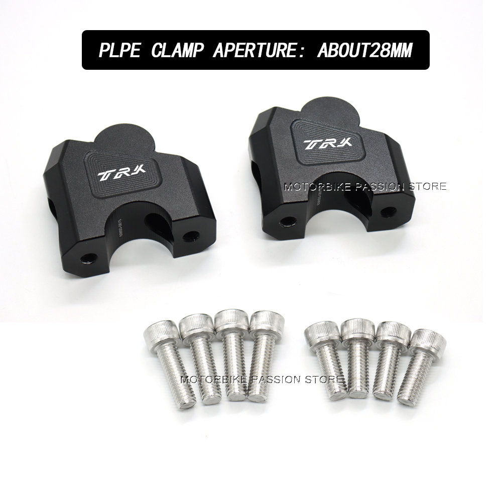 Motorrad Lenker Riser Bar Montieren Griff Erhöhung Clamp Pit Motorrad Zubehör Für QJ Motor SRT 900 SX 900 sx 900SX: Wassermelonenrot