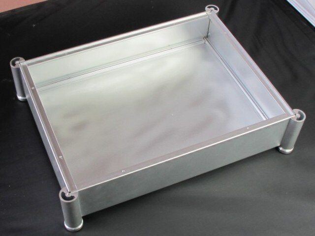 4308 T Silber Alle aluminium verstärker chassis/röhrenverstärker/vorverstärker chassis/AMP Gehäuse/fall/DIY box (430*90*330mm)