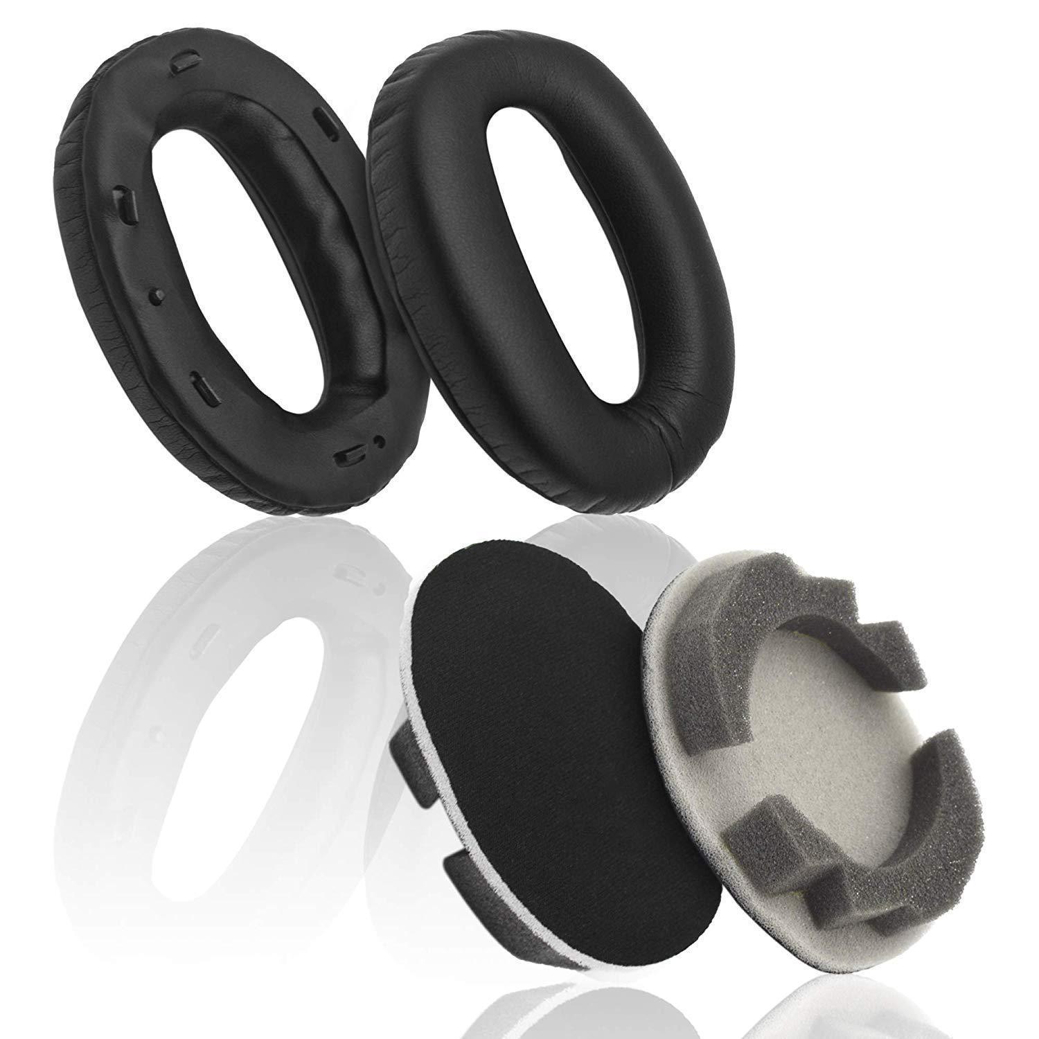 Bløde memory foam ørepuder puder til sony mdr -1000x wh  -1000 xm 2 hovedtelefoner ørepuder protein læder headset cover høreværn: Default Title