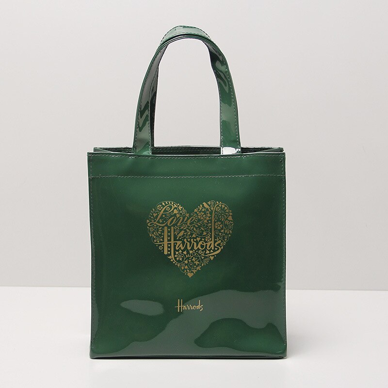 Best selling pvc shopping bag green large capacity waterproof tote bag shoulder bag Mummy bag: Green