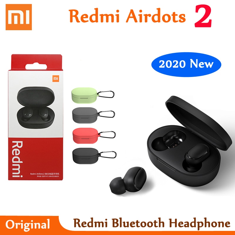 Originele Xiaomi Redmi Airdots 2 Tws Bluetooth 5.0 Draadloze Bluetooth Oortelefoon Stereo Bass Oordopjes