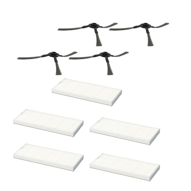 Robot Stofzuiger Hepa Filter Side Borstel Voor Vileda Vr 201 Petpro Robotic Stofzuiger Onderdelen Accessoires Vervanging: Light Grey