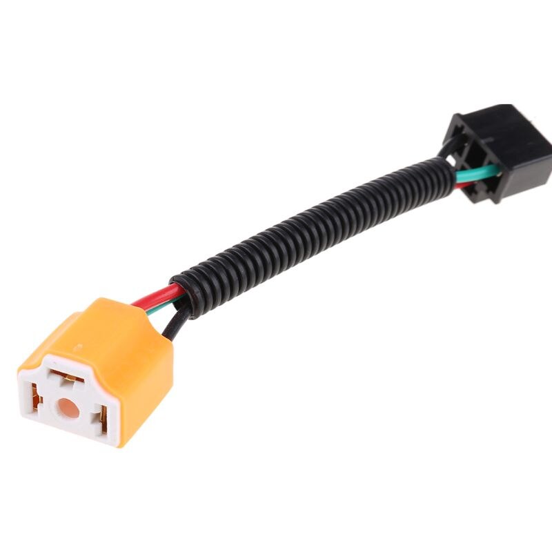 2 stuks  h4 9003 keramische kabelboom stekker kabel koplamp connector verlengstuk  e7ca