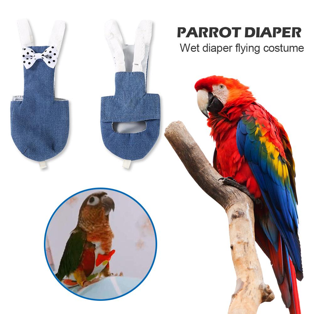 Vogel Papegaai Luier Leuke Vlucht Pak Nappy Kleding Handgemaakte Soft Vogel Broek Voor Groene Wang Conure Van Parkiet Valkparkieten duiven