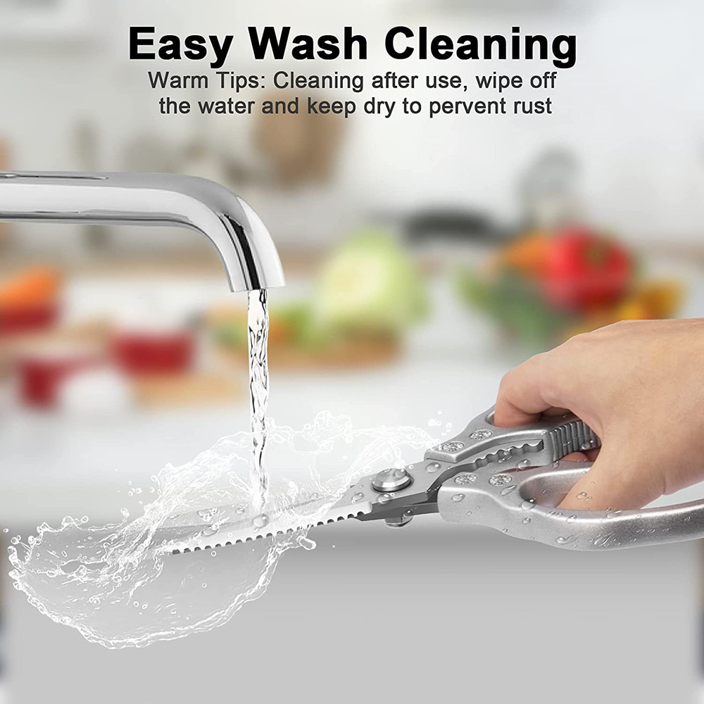 Kitchen Accessories Scissors Stainless Steal Sharp Multi Function Tool Food Scissor For Chicken Vegetable Barbecue Meat Fish