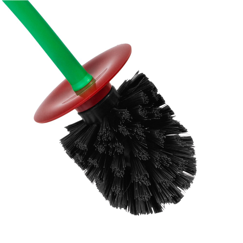 Scopino e supporto per WC, spazzola per la pulizia della spazzola per WC a forma di ciliegia carina per lavabo da bagno, spazzola per WC a manico lungo