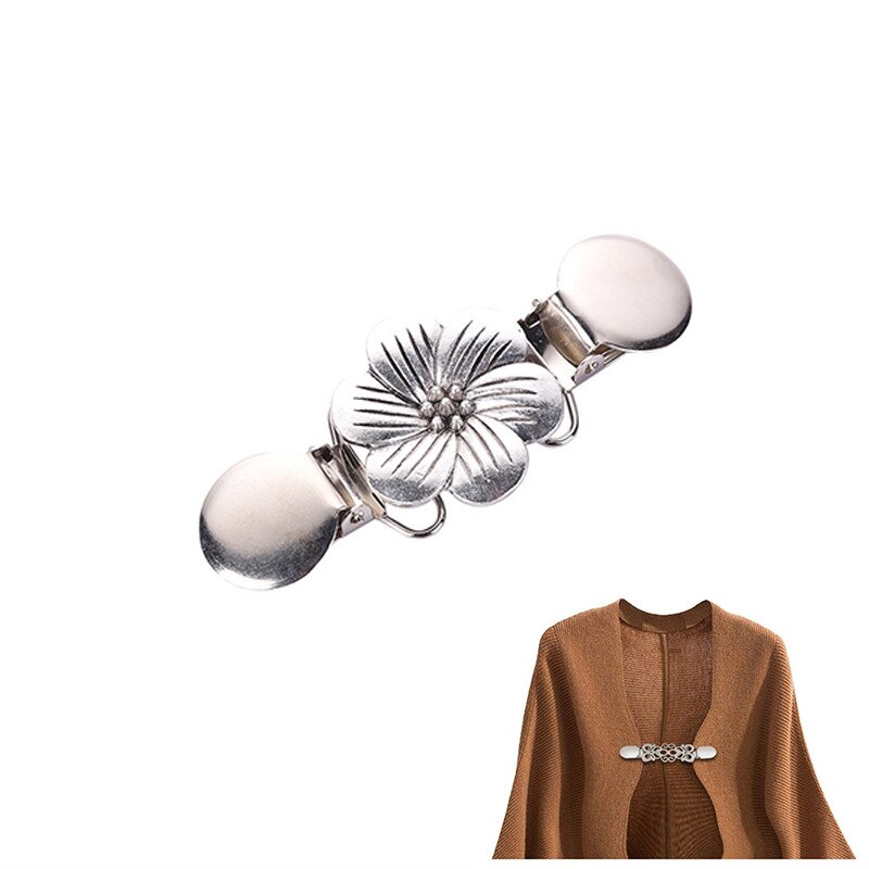 1pc kofta krage clips hållare dam klänningar sjal dekor glänsande kristall cape kappa spännen fästen spänne brosch klämma: 16 9 x 3cm