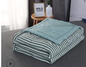 Kesäilmastointi peitto pehmeä hengittävä peitto ohut raitapeite sängynpeite päiväpeite: Vihreä / 200 x 230cm