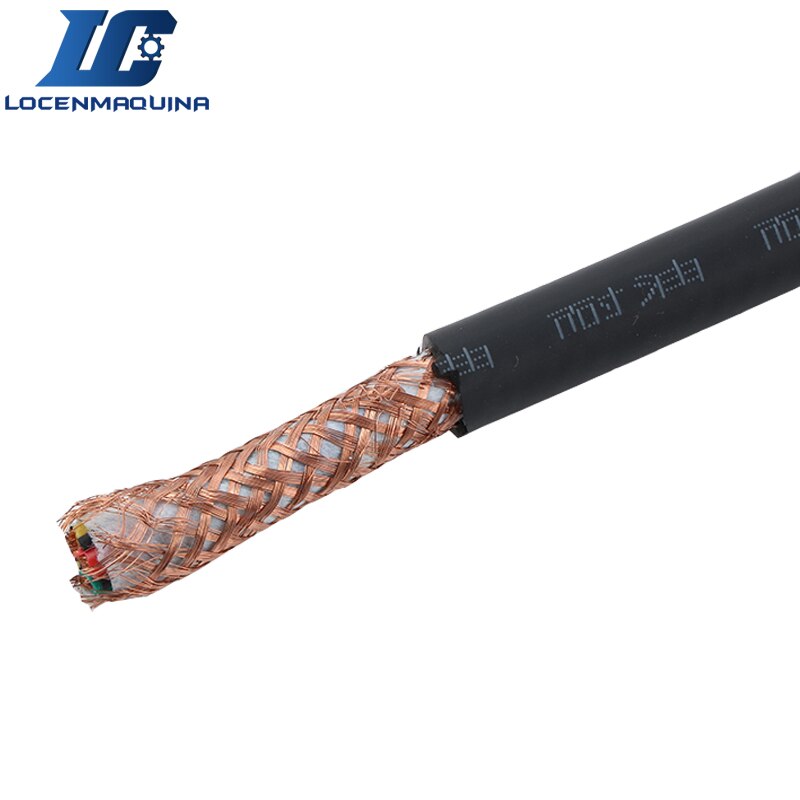 1M CNC Router Spindle Cables Stepper Motor Servo Motors Wires 3*0.3 4*0.5 4*0.75 4*1 4*1.5 4*2.5 with Shielding