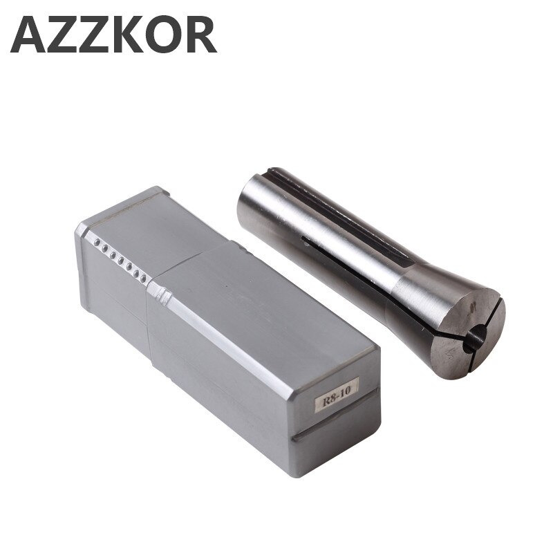Morse taper R8 Round Clamping Collet Carbon steel Suitable for R8 spindle taper hole milling machines,grinding machines AZZKOR