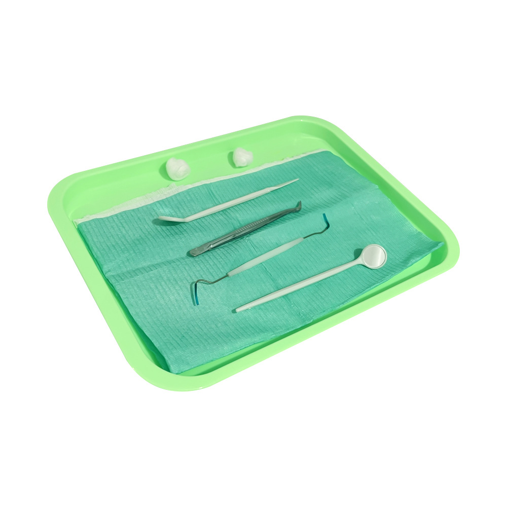 Bandeja de instrumentos de odontología esterilizable, paletas de plástico esterilizables en Autoclave, herramientas de dentista, bandejas planas, accesorios consumibles, 1 Uds.
