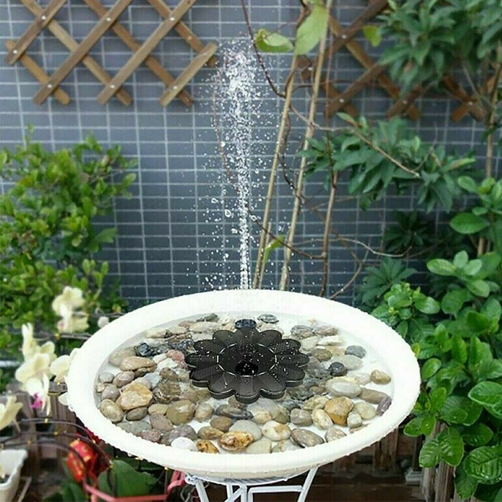 Mini Solar Powered Water Fountain Pump Waterfalls Bird Bath Outdoor Garden Pond Pool Aquarium Fountain Home Garden Decoration