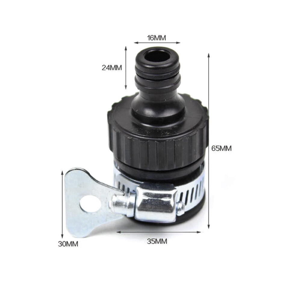 Universal Water Faucet Adapter With 1/2" Thread Hose Fitting Garden Irrigation Suitable For Transfer 15-20mm Diameter Tap 1 PC