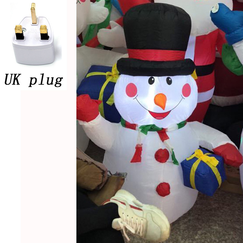 120cm Air Aufblasbare Santa Claus Schneemann Outdoor Luftdurchblasen Weihnachten Dekoration Figur Kinder Klassische Kinder Spielzeug