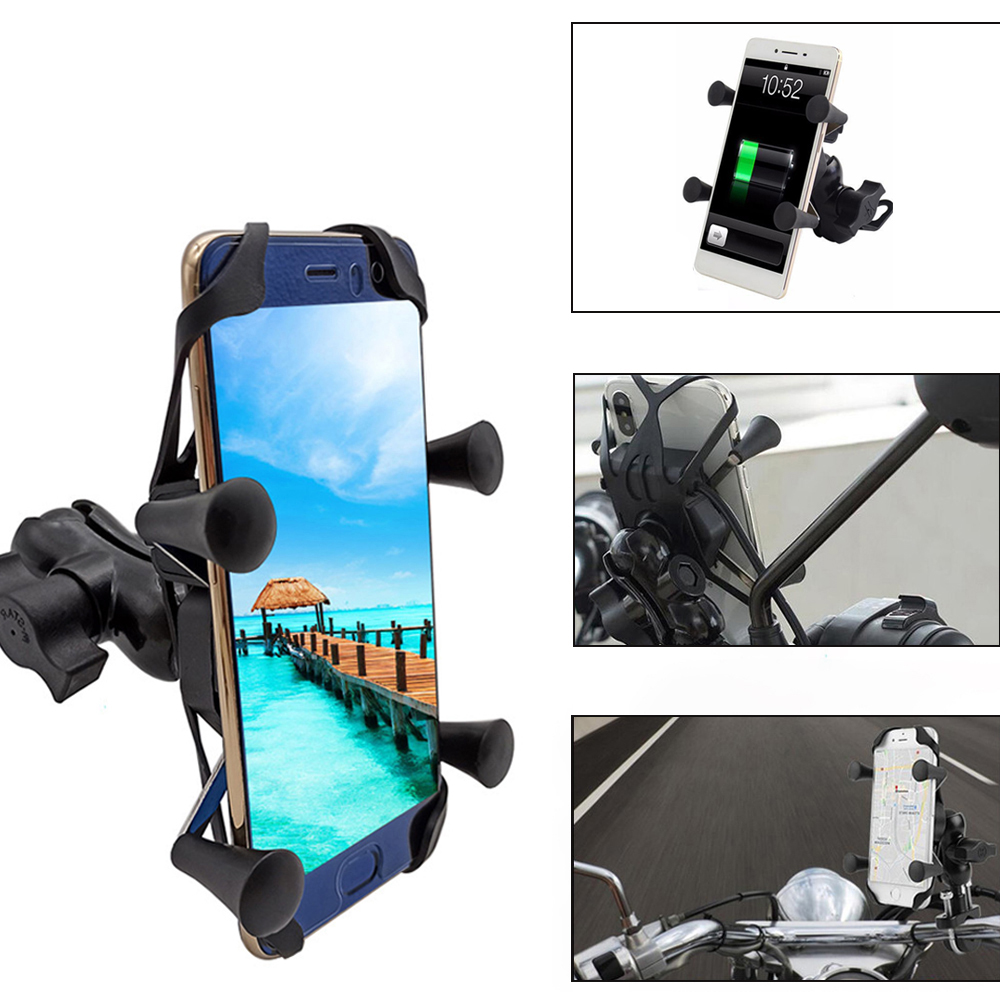 Bmw  c600 c650 sport  c650gt c400gt -moottoripyörän matkapuhelintelineen pidike ja usb -laturi 360 pyöritettävä