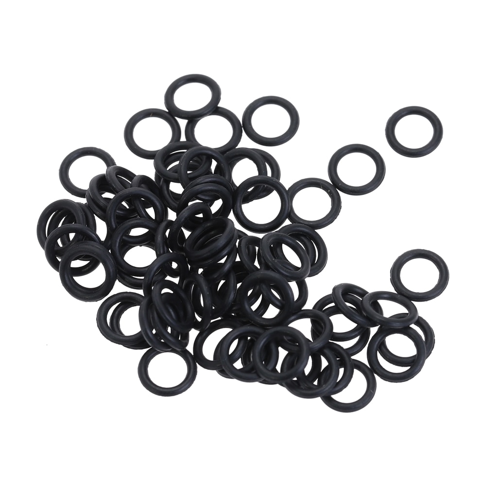 Lot de 100 joints toriques noirs en caoutchouc nbr,  od 7 8 9 10 11 12 13 14 14.5 15 16 mm x 2.5mm, joints d'étanchéité pour automobile